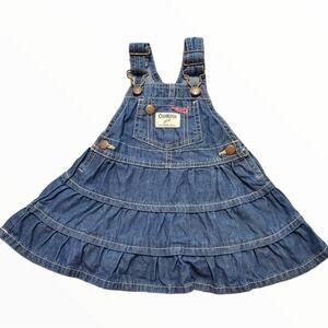 Oshkosh B'gosh Vintage Vestbak Denim Dress size 12 months